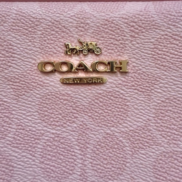 COACH Mini Jamie Camera Bag in Signature Canvas - Powder Pink with Gold Hardware - Picture 5 of 11
